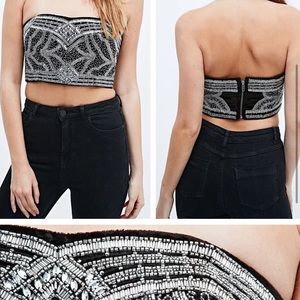 Kimchi Blue sequin corset top